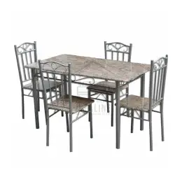 SK-4626A BLACK MARBLE/WALNUT 4-SEATER