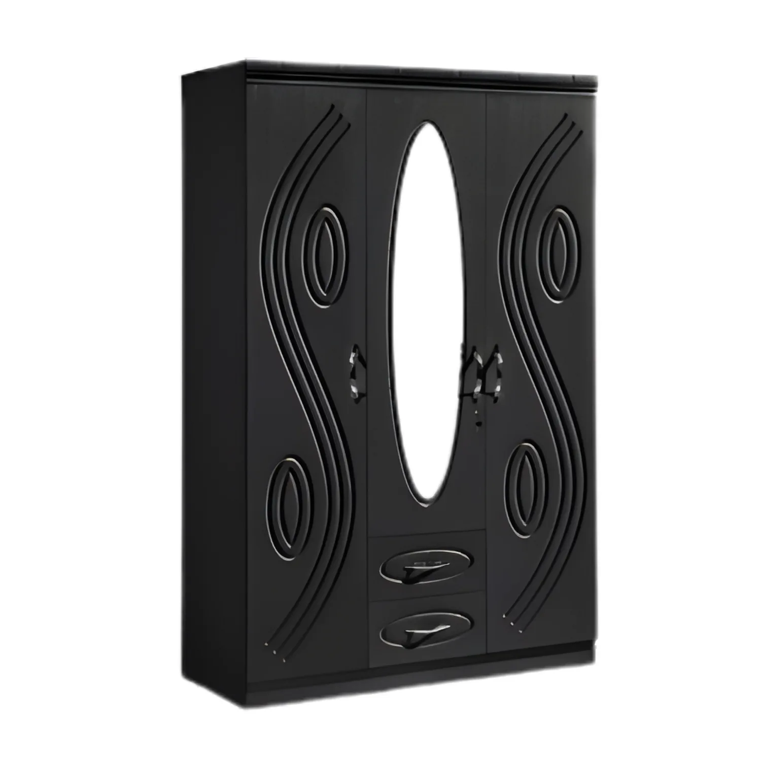 SK-63 GLOSSY WENGE 3-DOOR WARDROBE