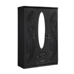 SK-63 GLOSSY WENGE 3-DOOR WARDROBE