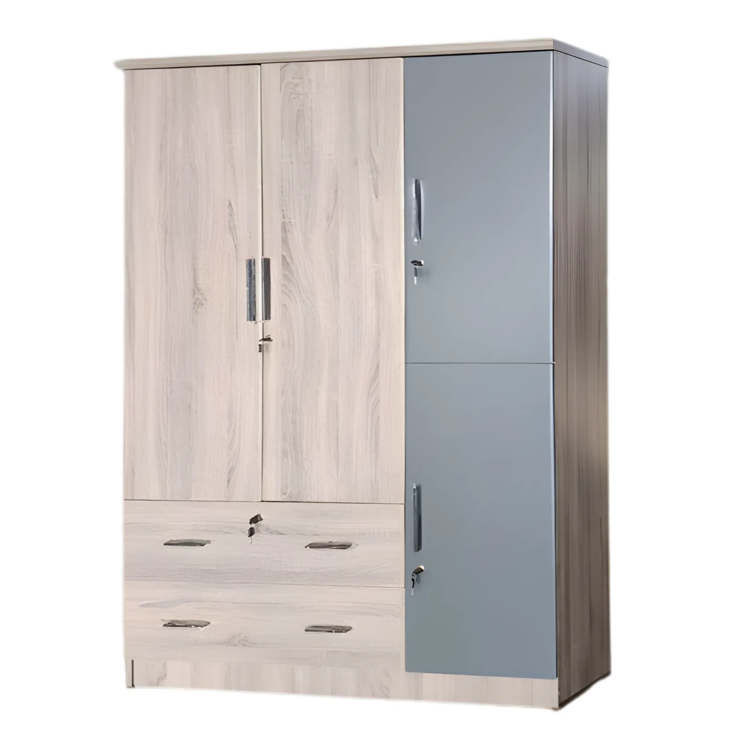 JIT-632 SYCAMORE-GRAY 3-DOOR WARDROBE