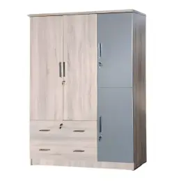JIT-632 SYCAMORE-GRAY 3-DOOR WARDROBE