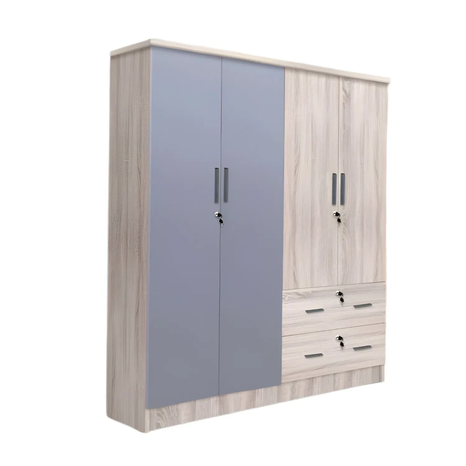 JIT-736 SYCAMORE-GRAY 4-DOOR WARDROBE