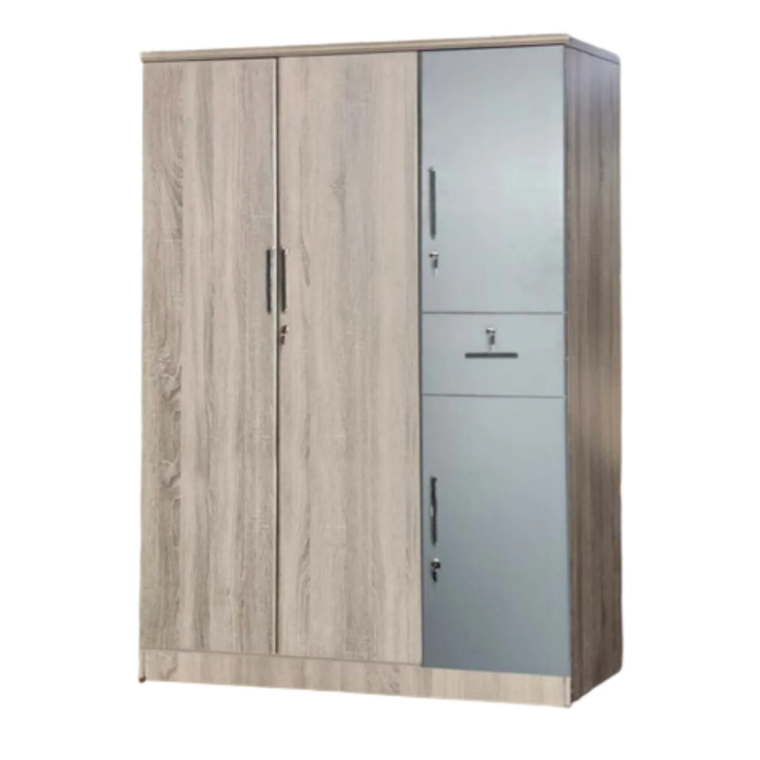 JIT-5053 SYCAMORE-GRAY 3-DOOR WARDROBE