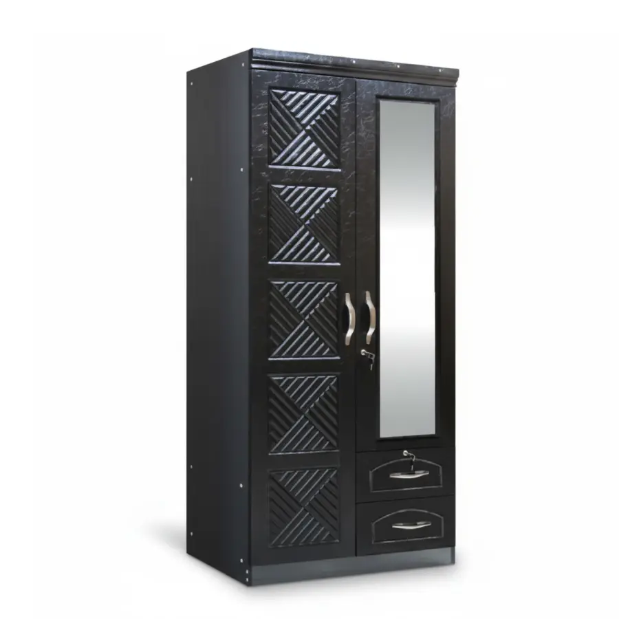 SK-22 BLACK SILK 2-DOOR WARDROBE