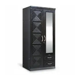 SK-22 BLACK SILK 2-DOOR WARDROBE