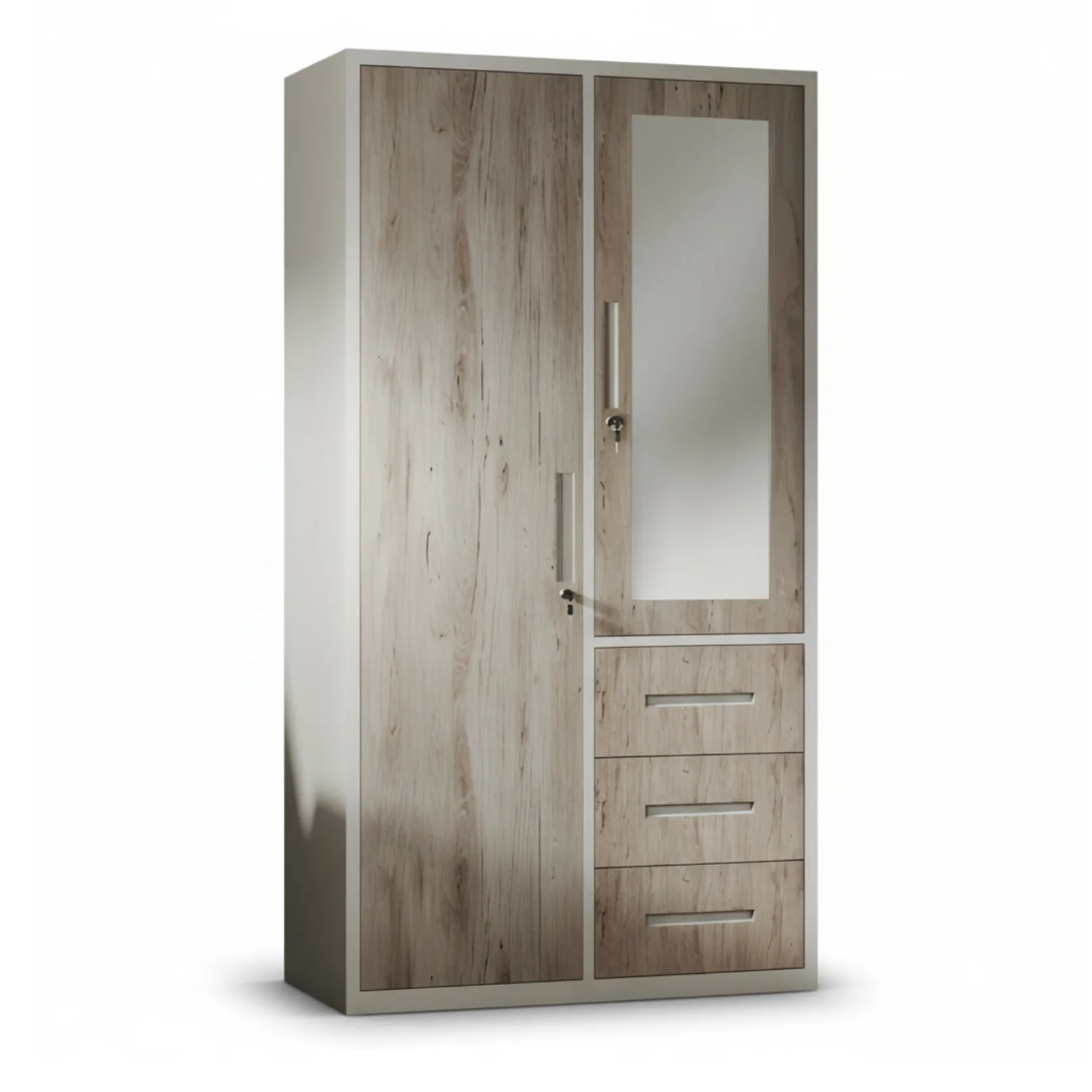 JIT-MET7 BEIGE METAL WARDROBE