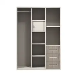 JIT-MET9 BEIGE METAL WARDROBE