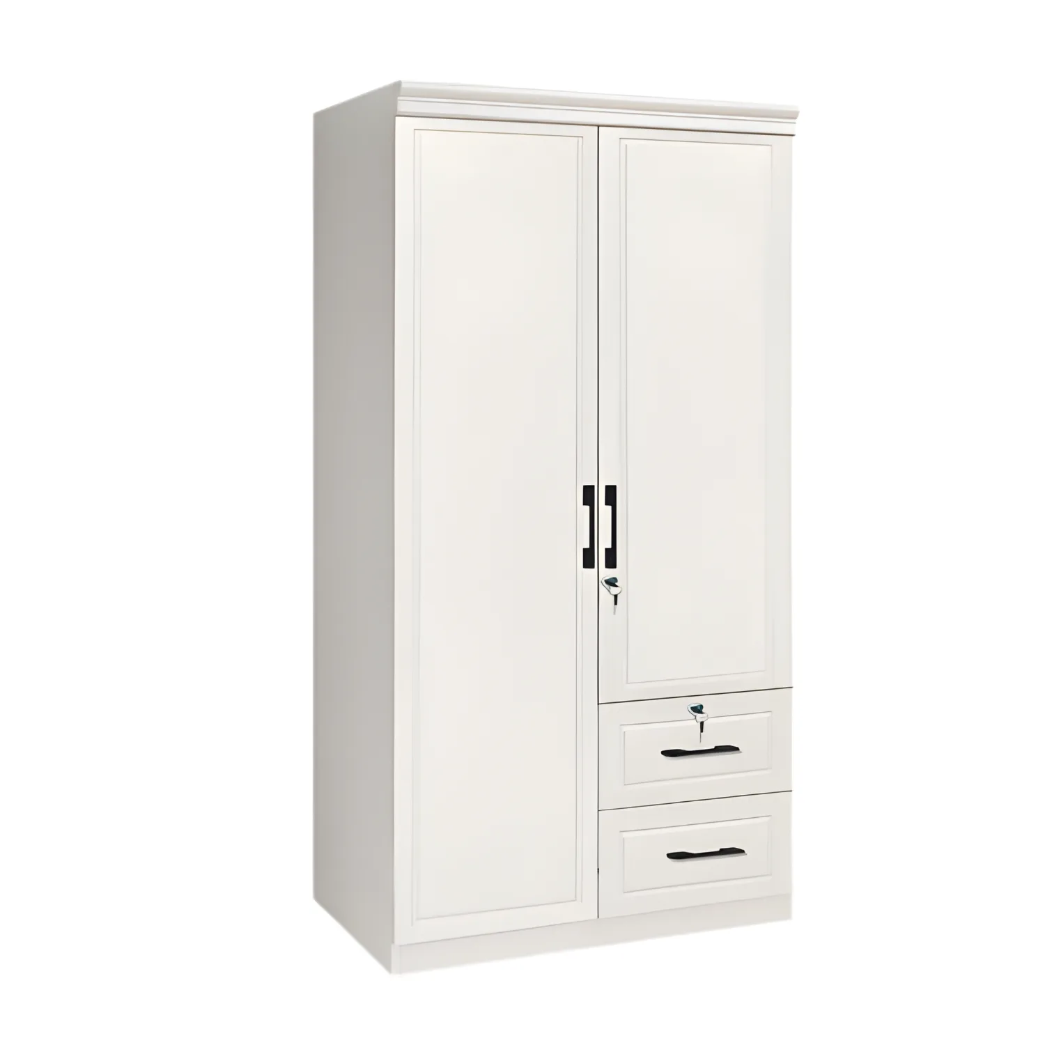 TGV-892 WHITE 2-DOOR WARDROBE