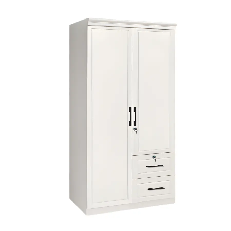 TGV-892 WHITE 2-DOOR WARDROBE