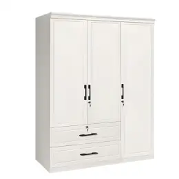 TGV-893 WHITE 3-DOOR WARDROBE