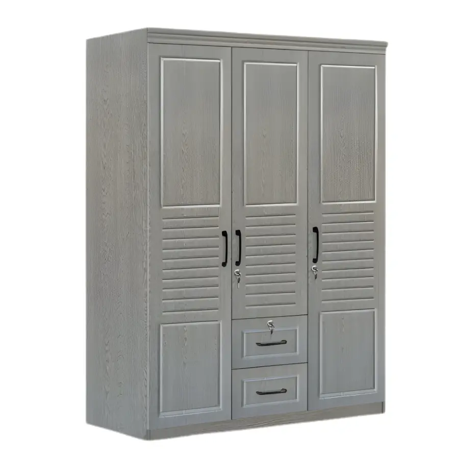 TGV-793 GRAY 3-DOOR WARDROBE