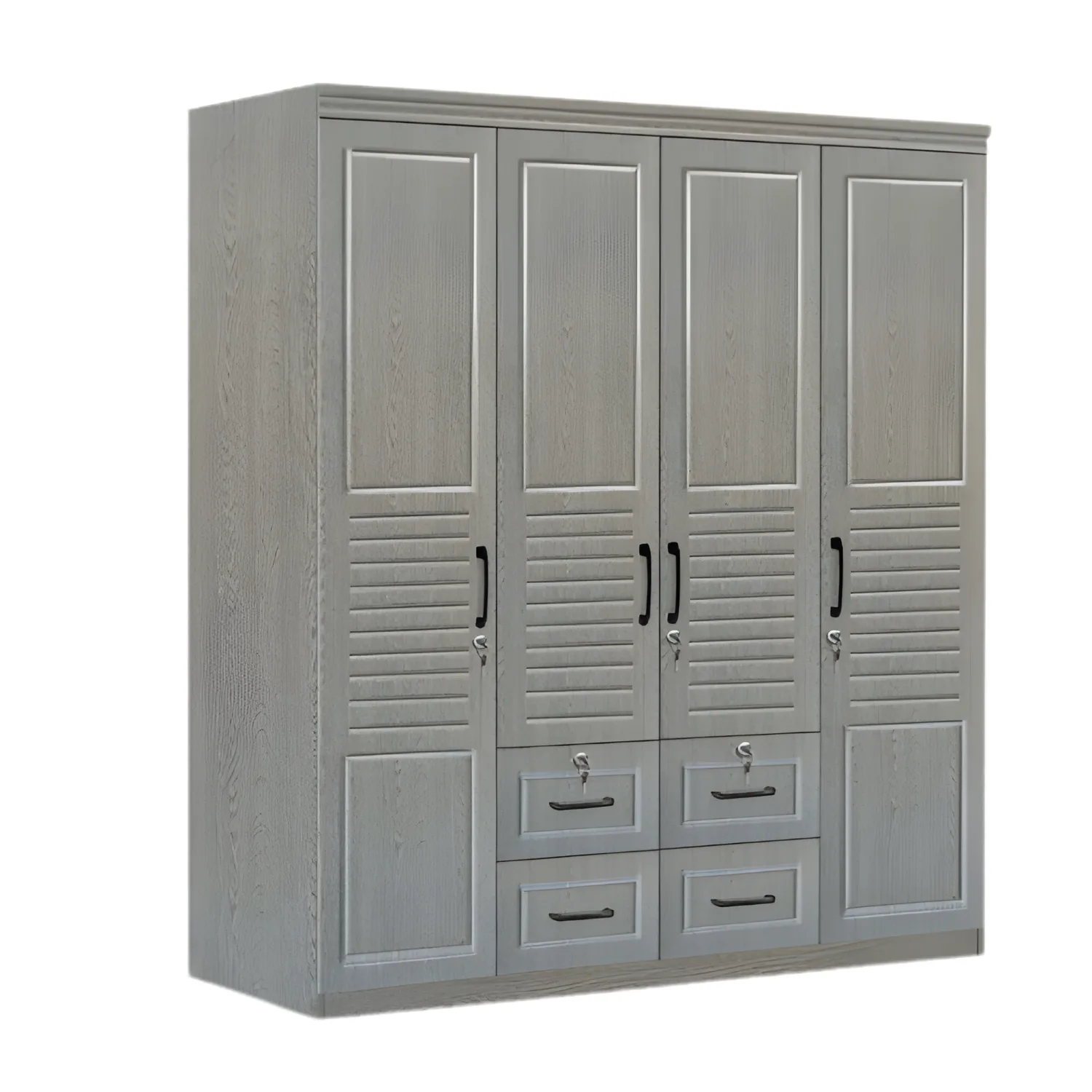 TGV-794 GRAY 4-DOOR WARDROBE