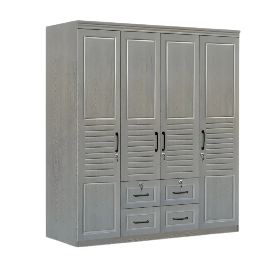 TGV-794 GRAY 4-DOOR WARDROBE