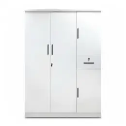 JIT-5051W WHITE 3-DOOR WARDROBE