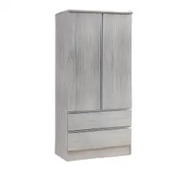 JIT-8844 gray-oak 2-DOOR WARDROBE