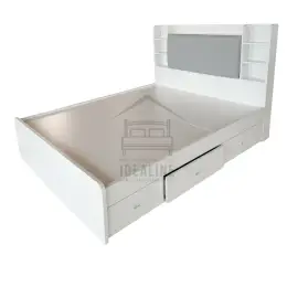 TH-917 WHITE 60X75 QUEEN BEDFRAME