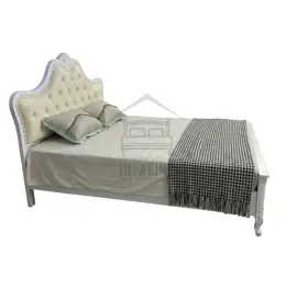 TH962 WHITE 60X75 QUEEN BEDFRAME