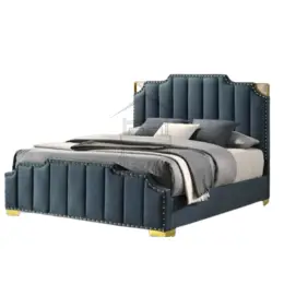 RANUS DARK BLUE 60X75 QUEEN BEDFRAME