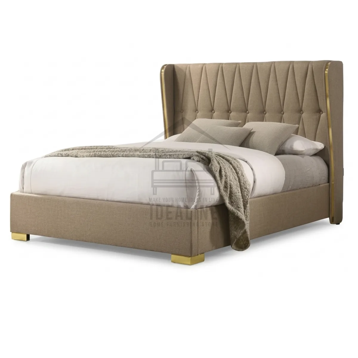 CERENA BROWN  60X75 QUEEN BEDFRAME