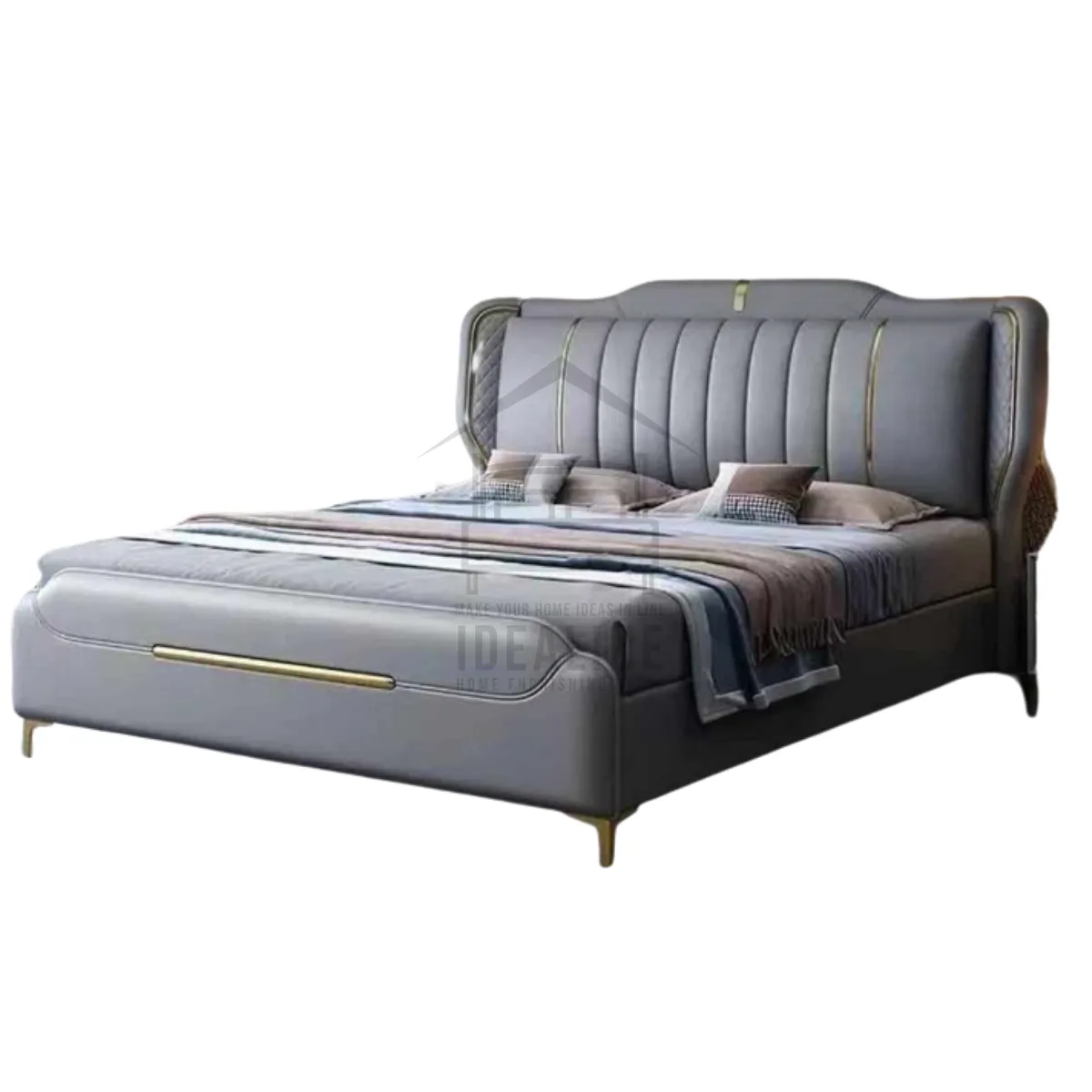 162 Grey 60X75 QUEEN BEDFRAME