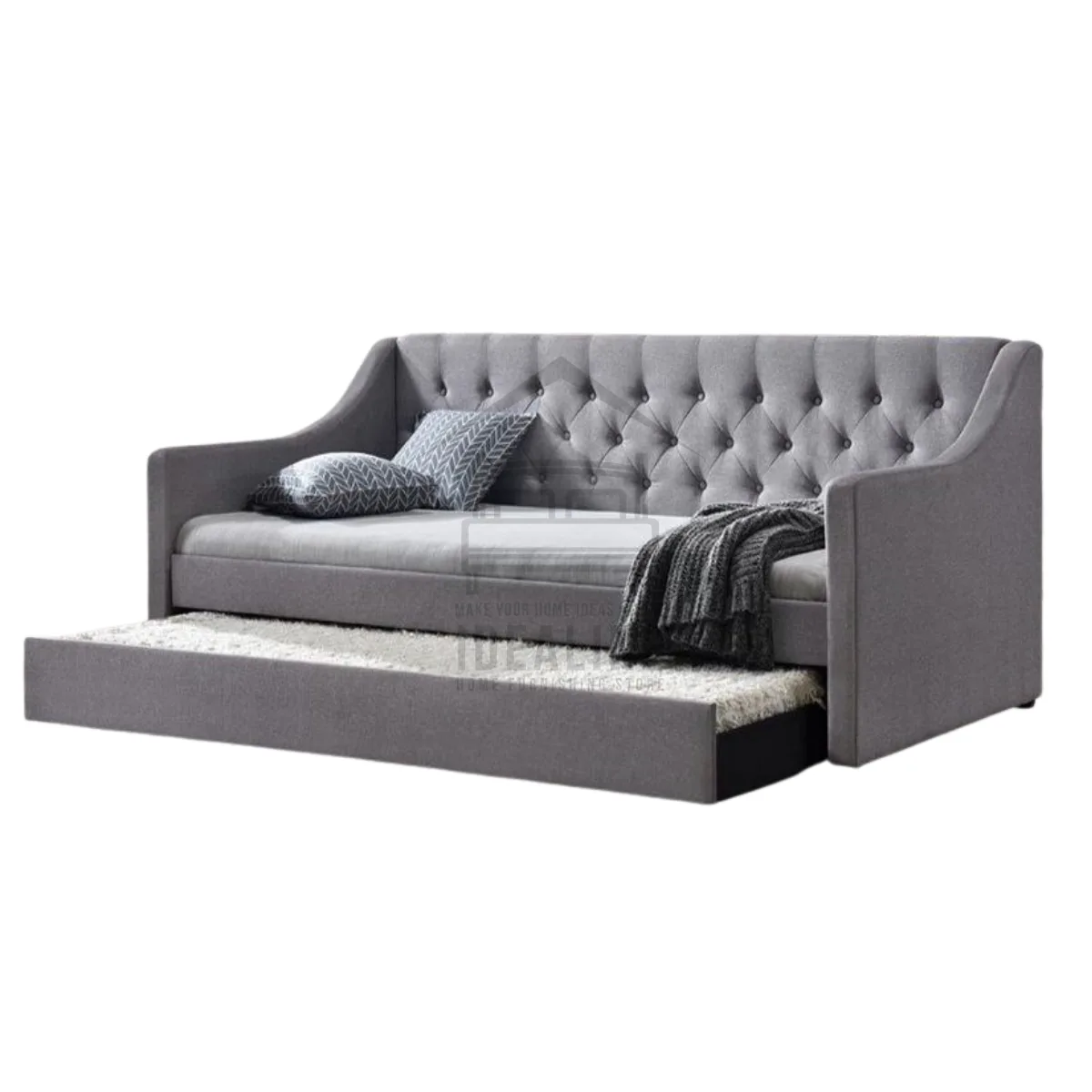 AERON GREY DAYBED 36X75 SINGLE BEDFRAME