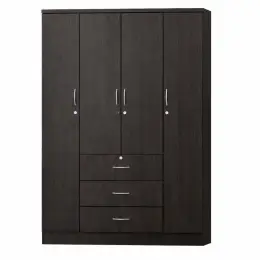 M465 WENGE   4-DOOR WARDROBE