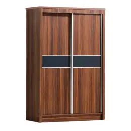 WR-80127 - French Walnut, SLIDING DOOR WARDROBE