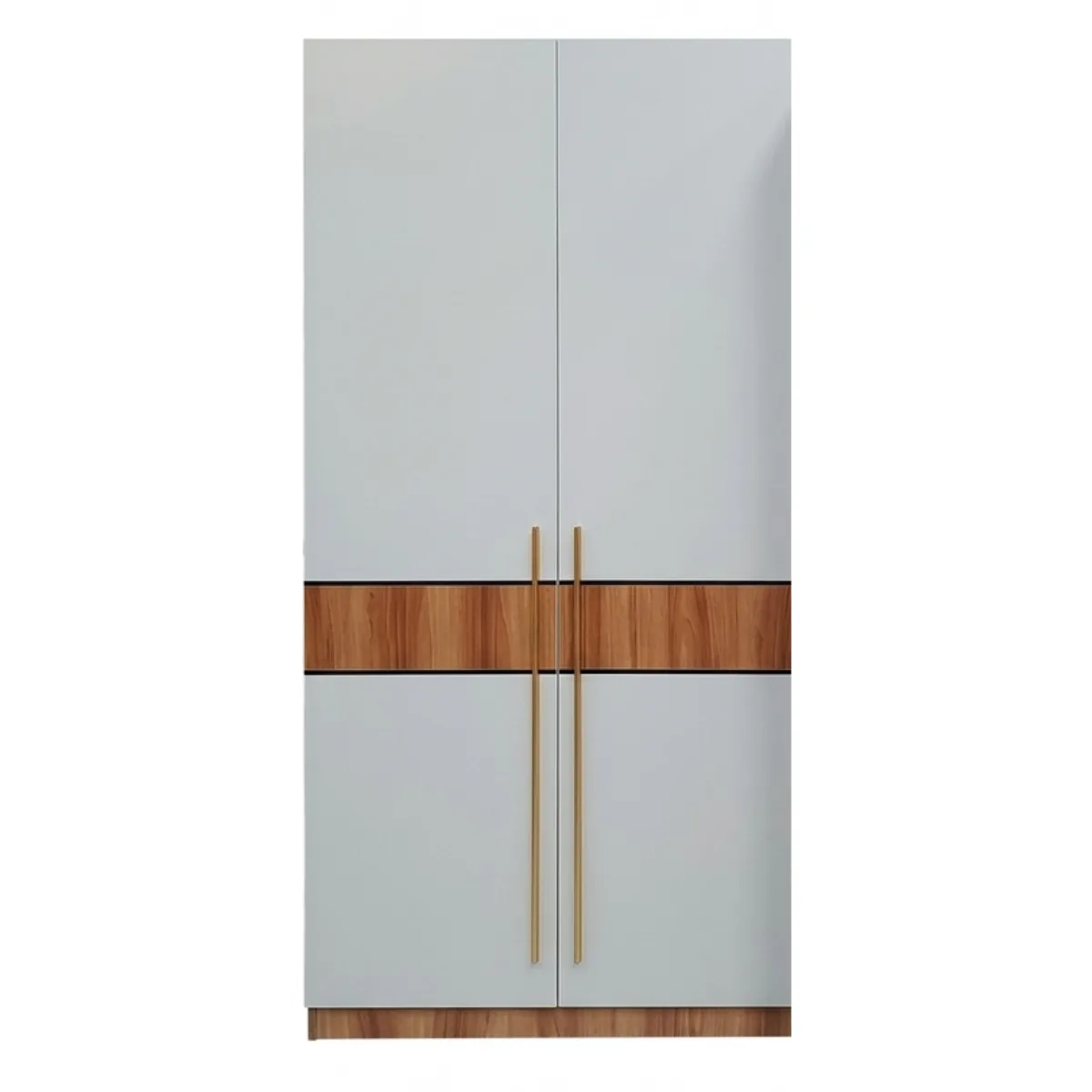 2051-2 NEW Cold White Walnut 2-DOOR WARDROBE