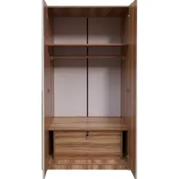 2051-2 NEW Cold White Walnut 2-DOOR WARDROBE