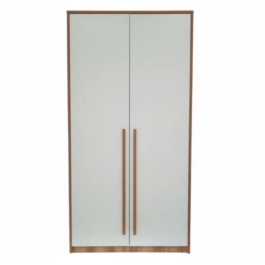 2052-2 Cold White Walnut 2-DOOR WARDROBE