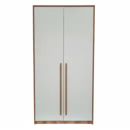 2052-2 Cold White Walnut 2-DOOR WARDROBE