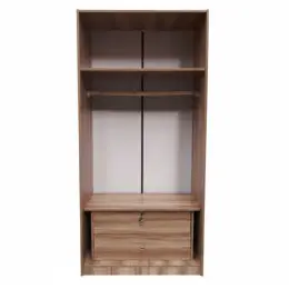 2052-2 Khaki Ash Walnut 2-DOOR WARDROBE