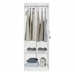 M260 WHITE  2-DOOR WARDROBE