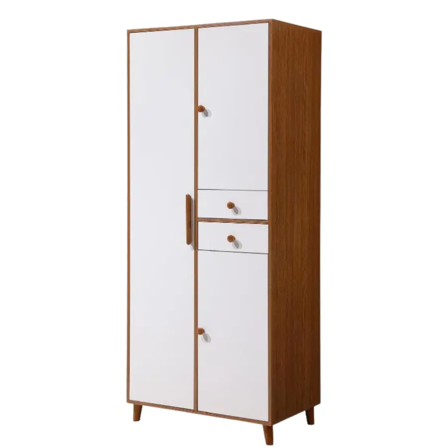 Y88 White Walnut   2-DOOR WARDROBE
