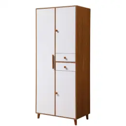 Y88 White Walnut   2-DOOR WARDROBE