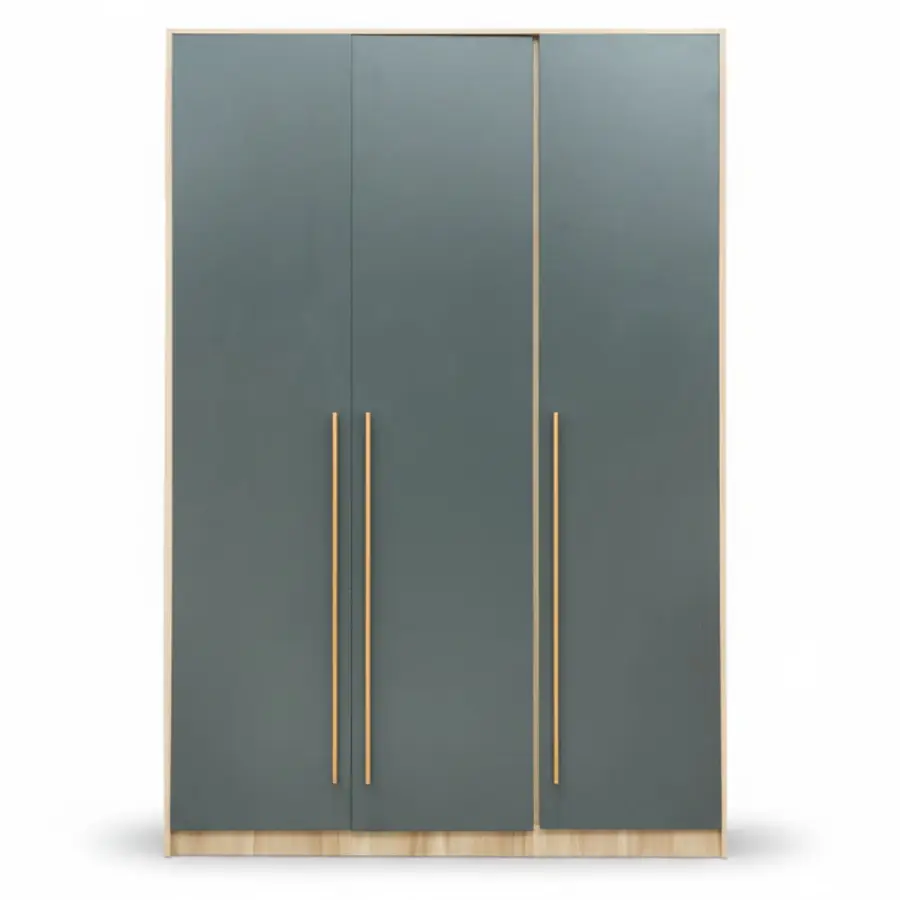 2050-3 Log & Iron Ash Color 3-DOOR WARDROBE