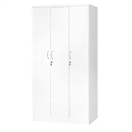 M360 WHITE  3-DOOR WARDROBE