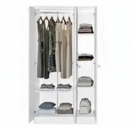 M360 WHITE  3-DOOR WARDROBE