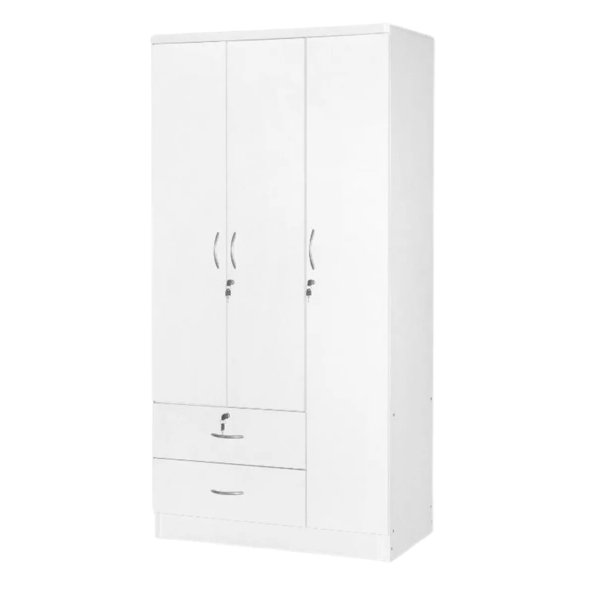M362 WHITE  3-DOOR WARDROBE