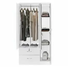 M362 WHITE  3-DOOR WARDROBE