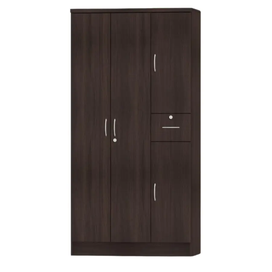 M364 WENGE  3-DOOR WARDROBE