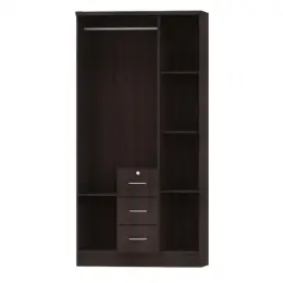 M365 WENGE  3-DOOR WARDROBE