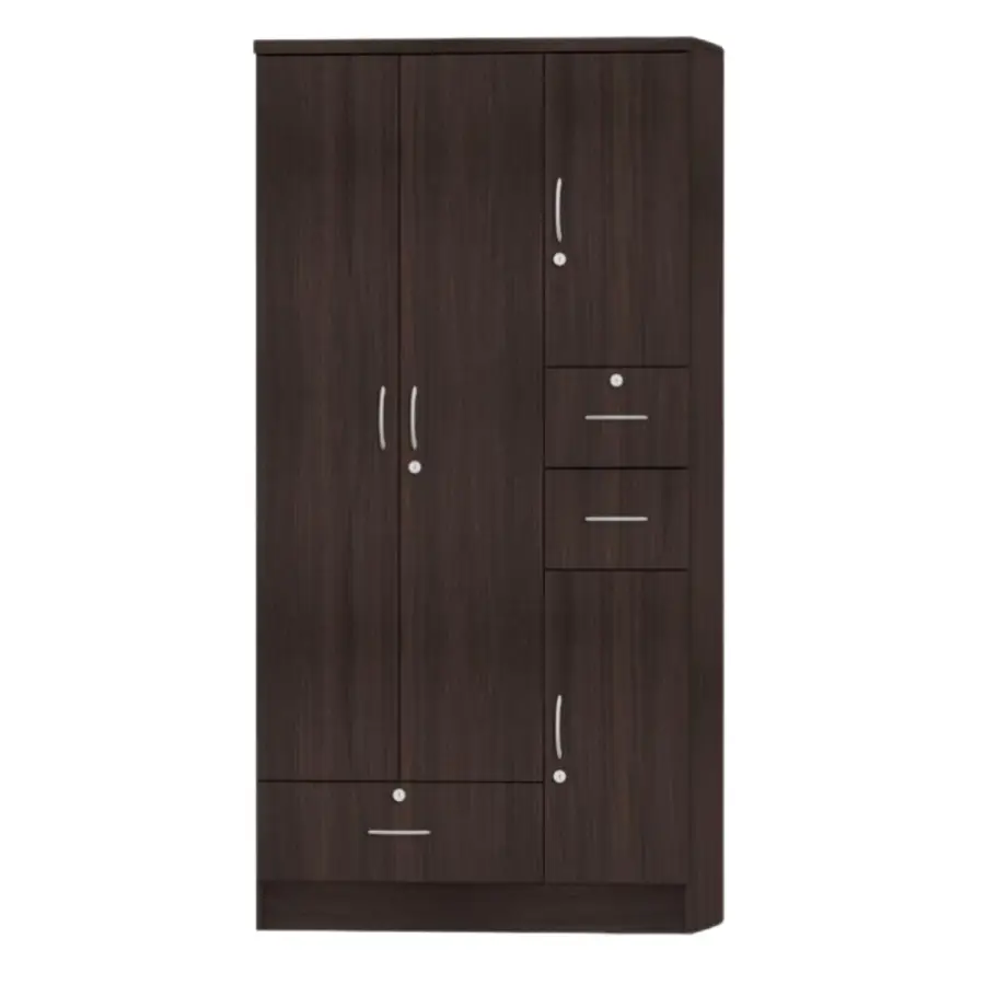 M371 WENGE  3-DOOR WARDROBE