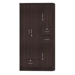 M371 WENGE  3-DOOR WARDROBE