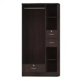 M371 WENGE  3-DOOR WARDROBE