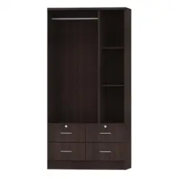 M372 WENGE  3-DOOR WARDROBE