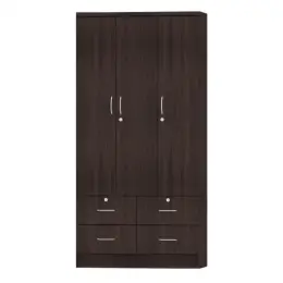 M372 WENGE  3-DOOR WARDROBE