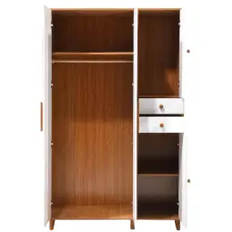 Y888 White Walnut   3-DOOR WARDROBE