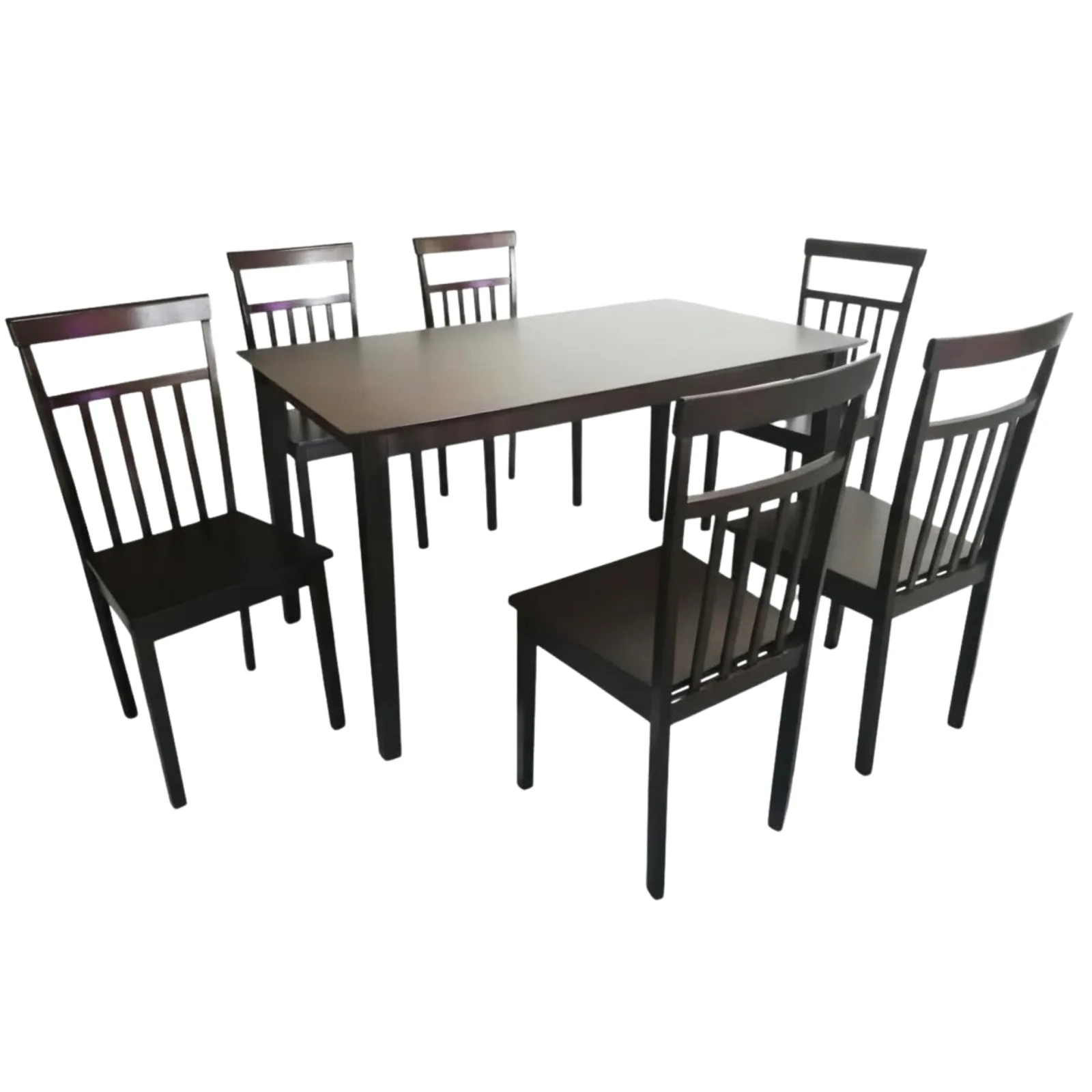 HV 555 Dining Set 1+6 Wooden Seat 6-SEATER DINING SET