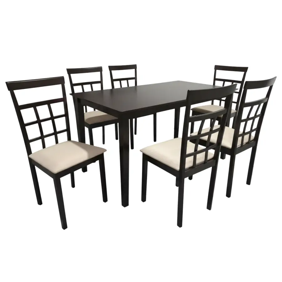 HV 888 Dining Set 1+6 Cushion Seat 6-SEATER DINING SET